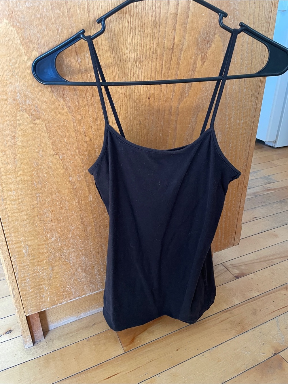 Time and Tru Black Spaghetti Strap Camisole